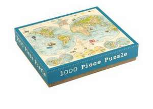 Map of the World 1000 Piece Puzzle de Clare Goddard