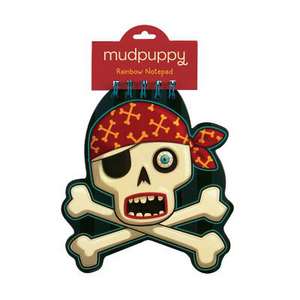 Skull & Crossbones Rainbow Notepad de Mudpuppy