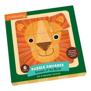 Animals of the World Puzzle Squares de Mudpuppy