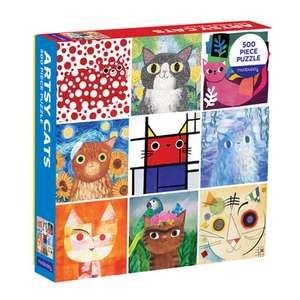 Artsy Cats 500 Piece Family Puzzle de Angie Rozelaar