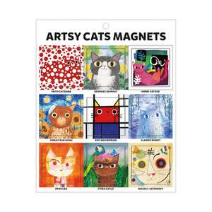 ARTSY CATS MAGNETS de MUDPUPPY