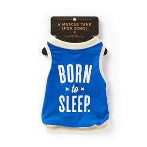 Born To Sleep Dog Tank - Size M de Brass Monkey