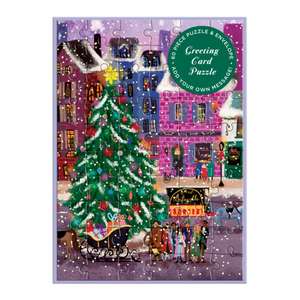 Joy Laforme Christmas Square Greeting Card Puzzle de Joy Laforme