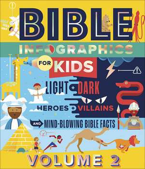 Bible Infographics for Kids Volume 2: Light and Dark, Heroes and Villains, and Mind-Blowing Bible Facts de Harvest House Publishers