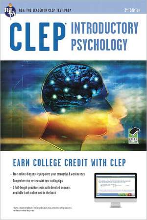 CLEP(R) Introductory Psychology Book + Online de Staff of Research & Education Associatio