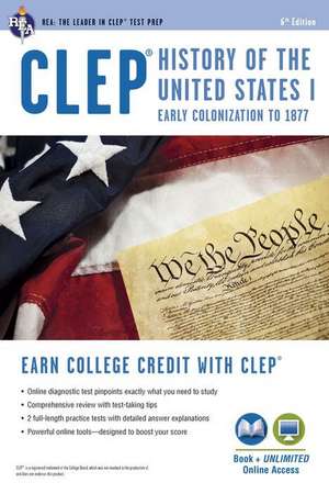 CLEP(R) History of the U.S. I Book + Online de Editors Of Rea