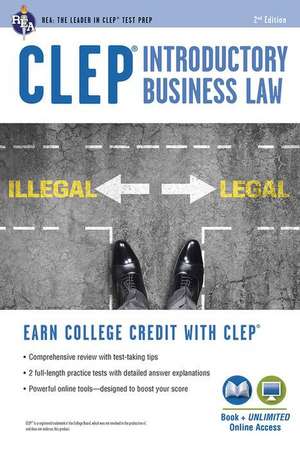 CLEP(R) Introductory Business Law Book + Online de Lisa M. Fairfax