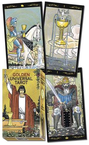 Golden Universal Tarot Deck de Lo Scarabeo