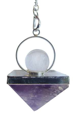 Premium Amethyst Pyramid Pendulum de Lo Scarabeo