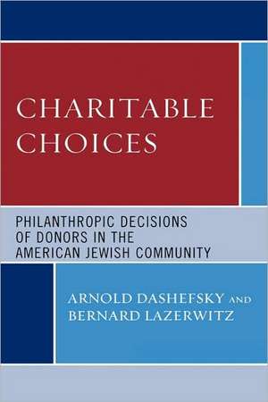 Charitable Choices de Arnold Dashefsky