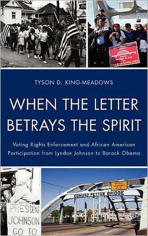 When the Letter Betrays the Spirit de Tyson D. King-Meadows