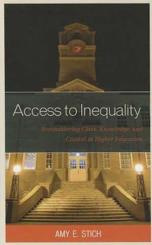 Access to Inequality de Amy E. Stich