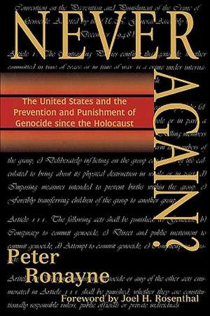 Never Again? de Peter Ronayne