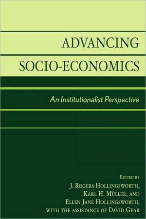 Advancing Socio-Economics