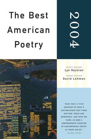 The Best American Poetry de Lyn Hejinian