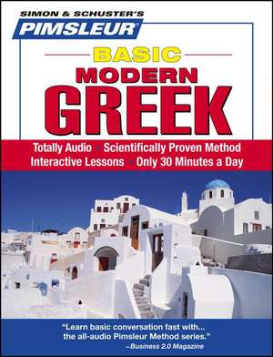 Basic Modern Greek de Pimsleur