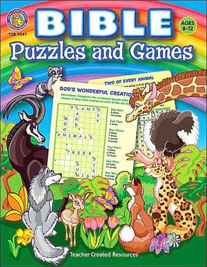 Bible Puzzles and Games: Grades 4-8 [With CDROM] de Mary Tucker