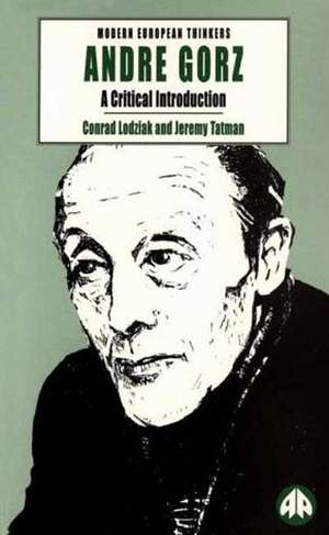 Andre Gorz: A Critical Introduction de Conrad Lodziak