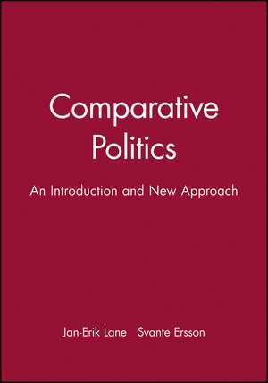 Comparative Politics – An Introduction and New Approach de JE Lane