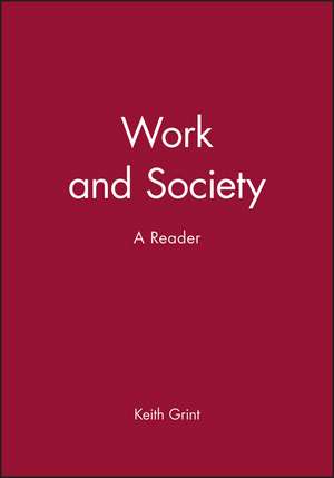 Work and Society de Keith Grint
