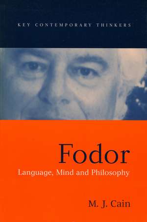 Fodor: Language, Mind and Philosophy de MJ Cain