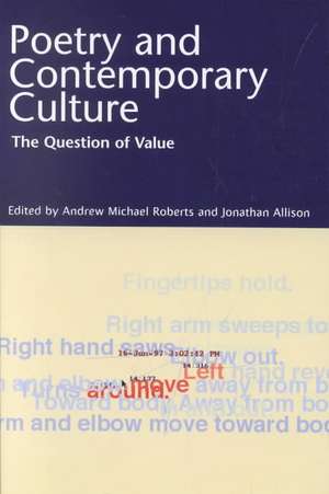 Poetry and Contemporary Culture de Andrew Michael Roberts