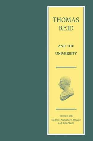 Thomas Reid and the University de Thomas Reid