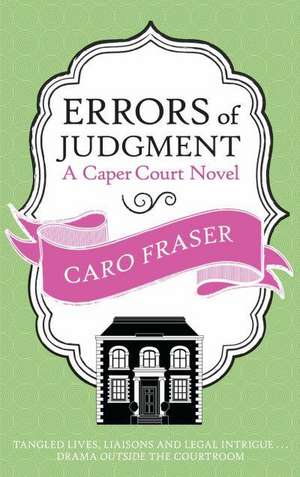 Errors Of Judgment de Caro Fraser