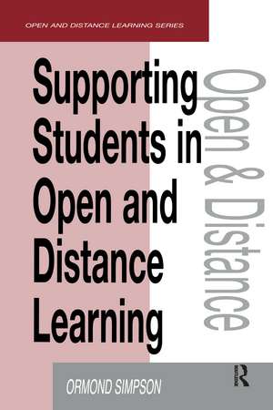 Supporting Students in Online Open and Distance Learning de Ormond Simpson