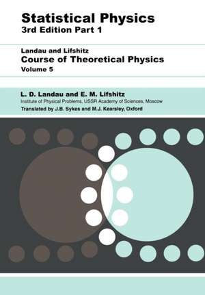 Statistical Physics: Volume 5 de L. D. Landau