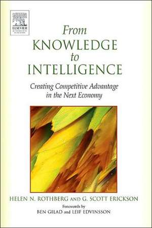 From Knowledge to Intelligence de Helen Rothberg