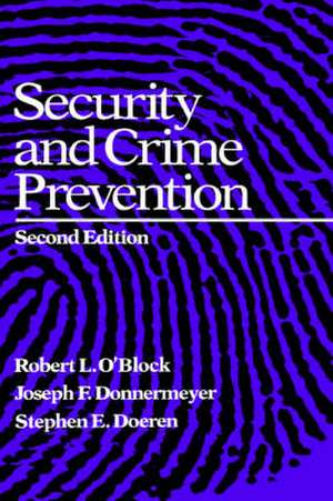 Security and Crime Prevention de Joseph Donnermeyer