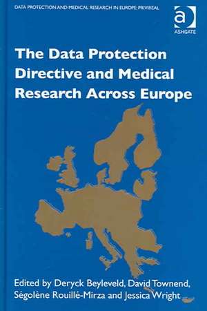 The Data Protection Directive and Medical Research Across Europe de D. Townend