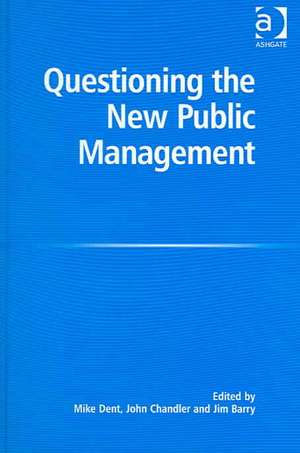 Questioning the New Public Management de John Chandler