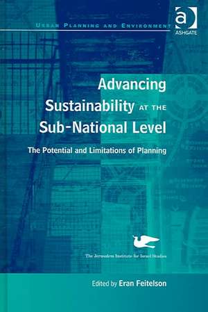 Advancing Sustainability at the Sub-National Level: The Potential and Limitations of Planning de Eran Feitelson