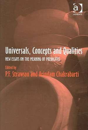 Universals, Concepts and Qualities: New Essays on the Meaning of Predicates de P.F. Strawson