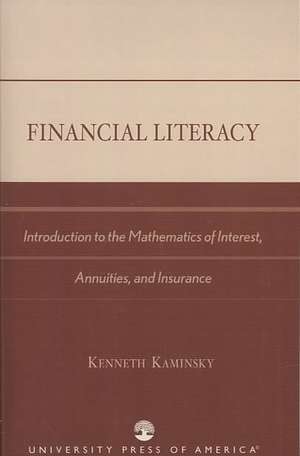 Financial Literacy de Kenneth Kaminsky