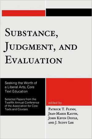 Substance, Judgment, and Evaluation