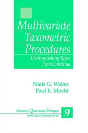 Multivariate Taxometric Procedures: Distinguishing Types from Continua de Niels Waller