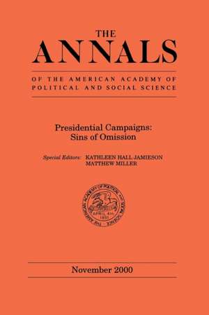 Presidential Campaigns: Sins of Omission de Kathleen Hall Jamieson