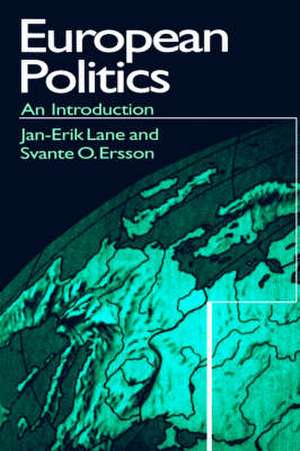 European Politics: An Introduction de Jan-Erik Lane