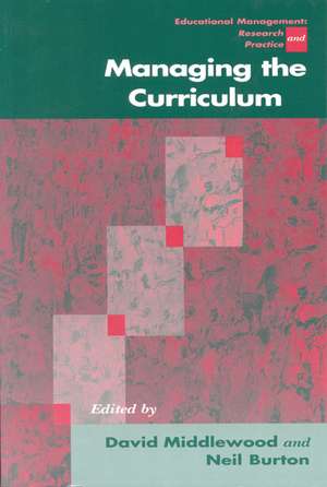 Managing the Curriculum de David Middlewood