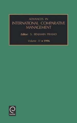 Advances in International Comparative Management de Srinivas Prasad