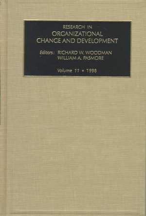 Research in Organizational Change and Development de Richard W. Woodman