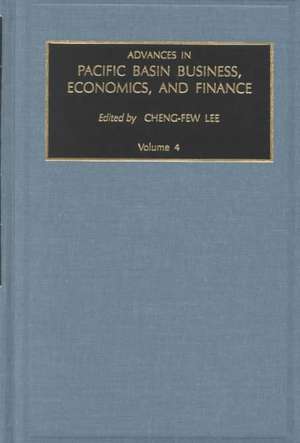 Advances in Pacific Basin Business, Economics, and Finance de Cheng–few Lee