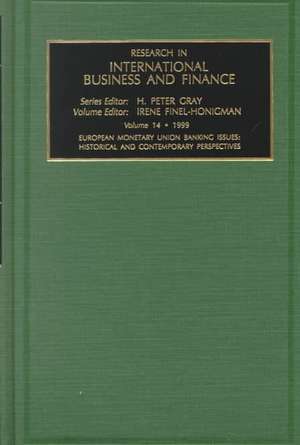 Research in International Business and Finance Volume 14 de Murray Gray