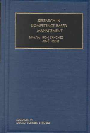 Research in Competence–based Management de Ron Sanchez