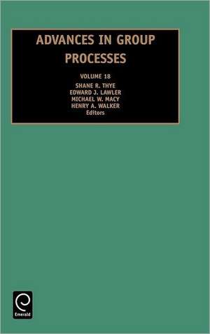 Advances in Group Processes de Edward J. Lawler