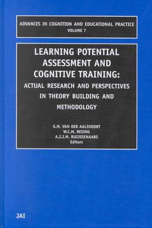 Learning Potential Assessment and Cognitive Trai – Actual Research and Perspectives in Theory Building and Methodology de G.m. Van Der Aalsvoo