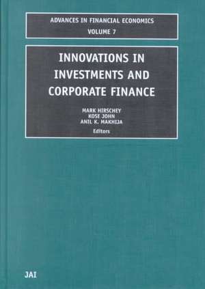 Innovations in Investments and Corporate Finance de Mark Hirschey